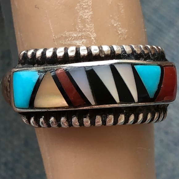 Sterling silver InlayNative American Navajo ring